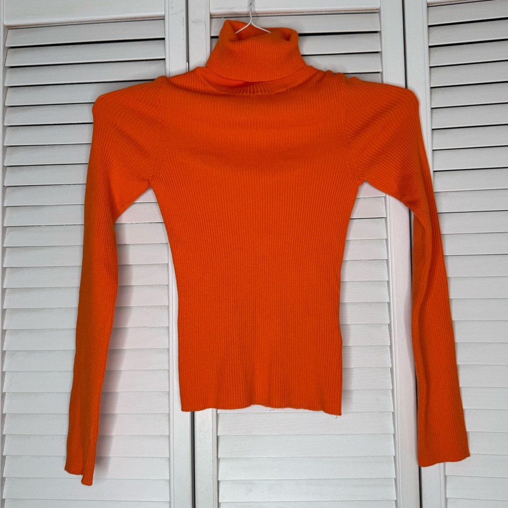 Women’s Orange Turtleneck Extra Small